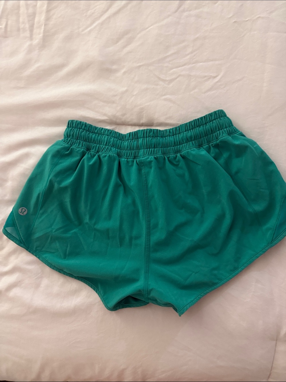 Green Lululemon Hotty Hot Shorts - Picture 2 of 2